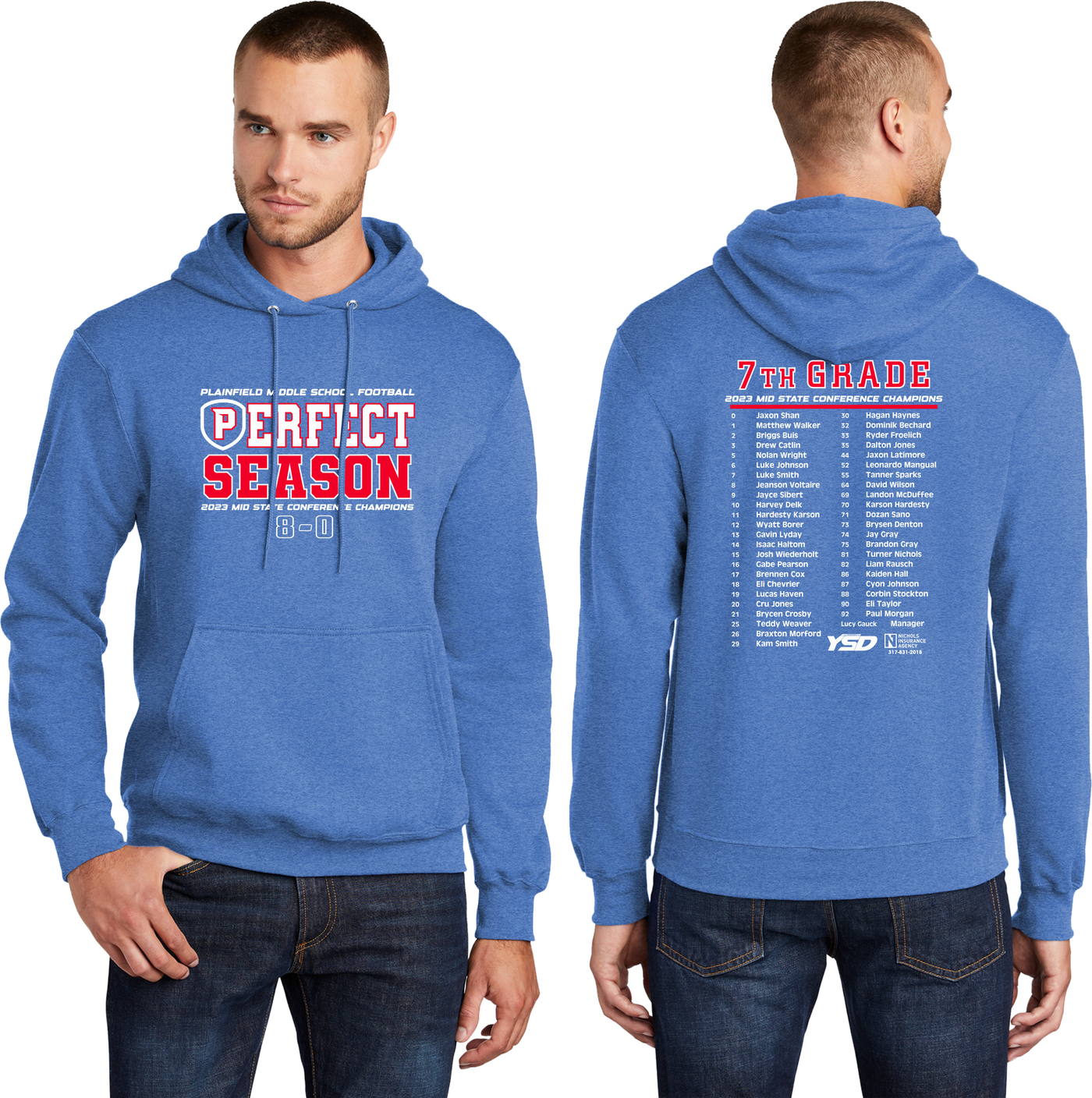 7th Grade Perfect Season Hoodie - YSD