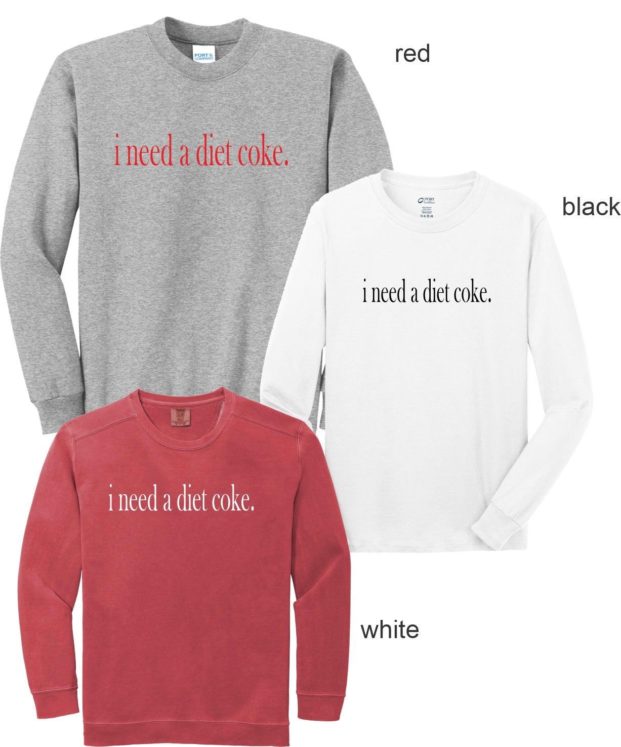 i need a Diet Coke Crew neck