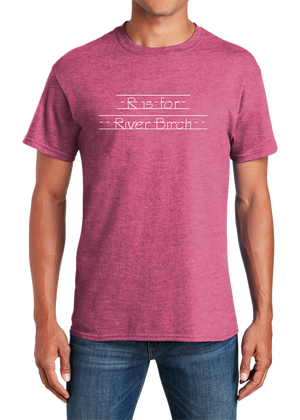 River Birch Softstyle T-shirt Heather Heliconia - YSD