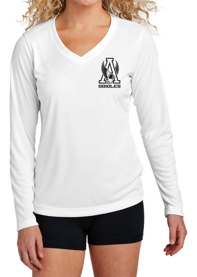 Orioles Women's Long Sleeve PosiCharge® Competitor™ V-Neck Tee - YSD