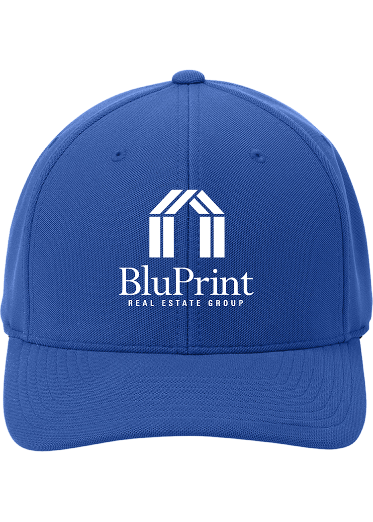 BluPrint Flexfit cap stacked logo - YSD