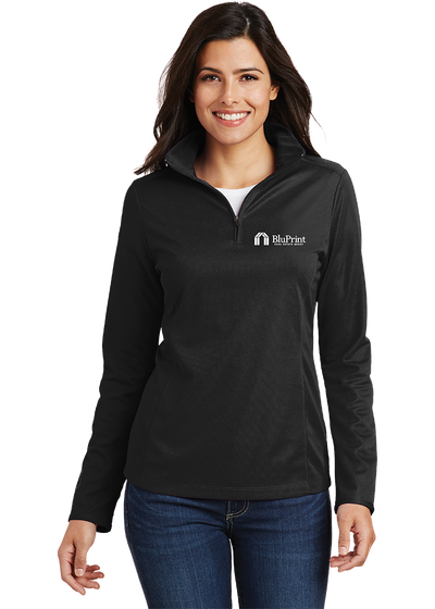 BluPrint Women's Pinpoint  Mesh 1/2-Zip - YSD