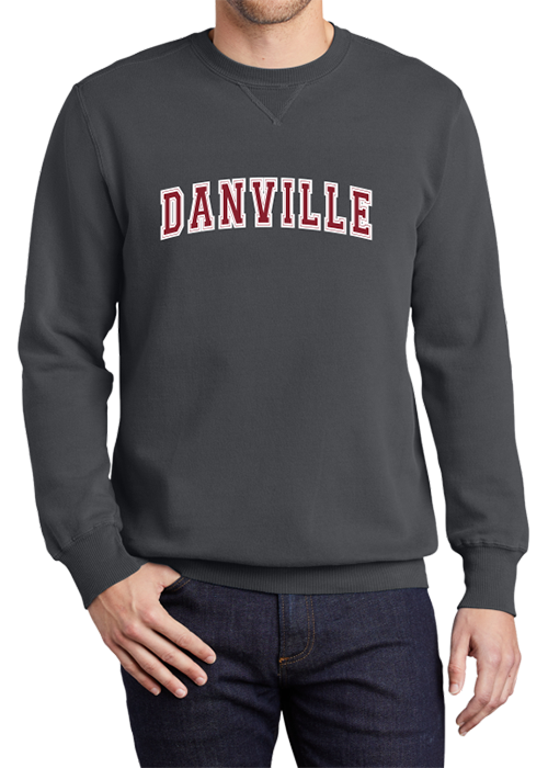 Danville Basketball Beach Wash® Garment-Dyed Crewneck Sweatshirt - YSD