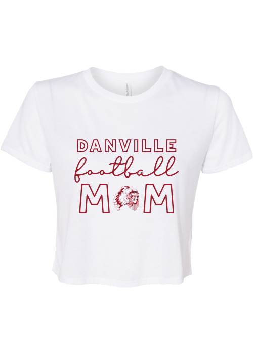 Danville Football Mom Crop Tee - YSD