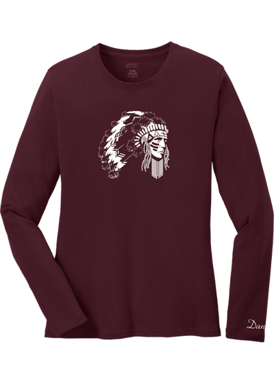 Danville Ladies Long Sleeve Core Cotton Tee 2 - YSD