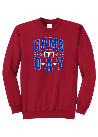 Game Day Crew Neck Sweatshirt Red - YSD