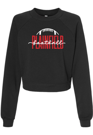 Plainfield Football Crop Fleece - Y&S Designs, LLC