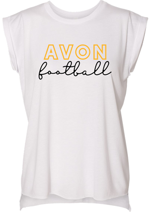 Avon Football Muscle Tee - Y&S Designs, LLC