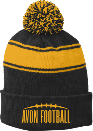 Avon Stripe Pom Pom Beanie - Y&S Designs, LLC