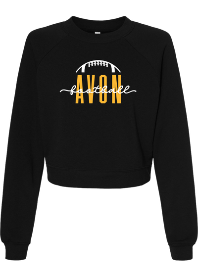 Avon Football Crop Fleece Pullover - Y&S Designs, LLC