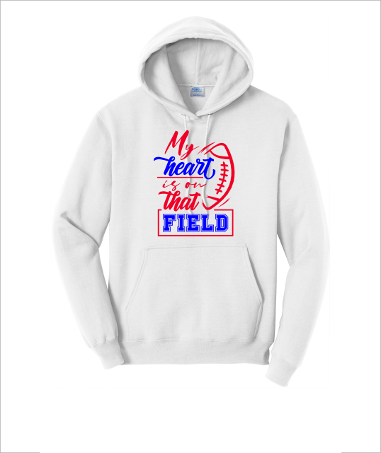 MY HEART FIELD WHITE HOODIE - YSD