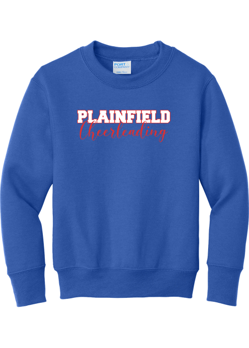 MY Plainfield - YOUTH CHEERLEADING CREWNECK SWEATSHIRT - YSD