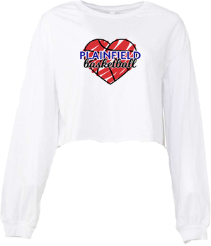 MY Plainfield Basketball- PLAINFIELD BASKETBALL HEART CROP LONGSLEEVE - YSD