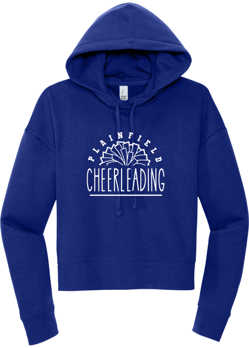 MY Plainfield Basketball- PLAINFIELD CHEERLEADING CROP HOODIE - YSD