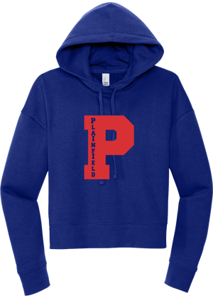 MY Plainfield Basketball- PLAINFIELD P CROP HOODIE BLUE - YSD