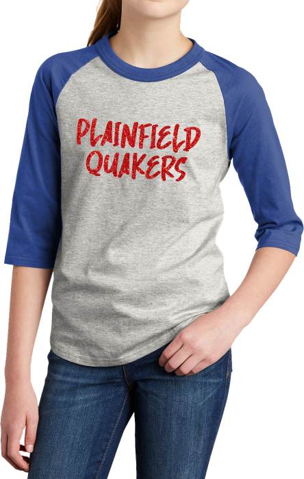 MY Plainfield Basketball- YOUTH PLAINFIELD QUAKERS BASEBALL T - YSD