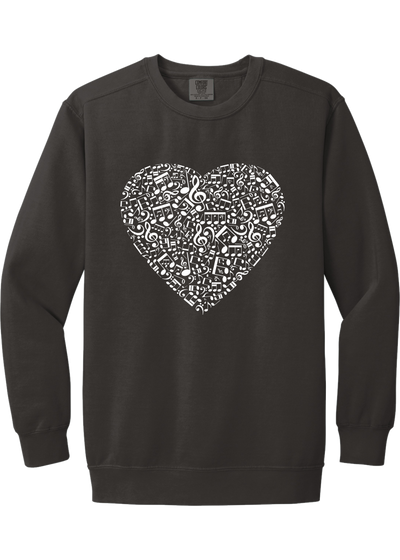 Show Choir Music Note Heart Boutique Pullover - YSD