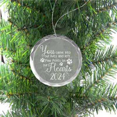 PAW PRINT ON OUR HEARTS ORNAMENT - YSD