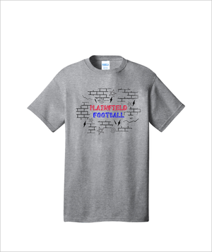 PLAINFIELD FOOTBALL BRICKS GRAY TSHRIT - YSD