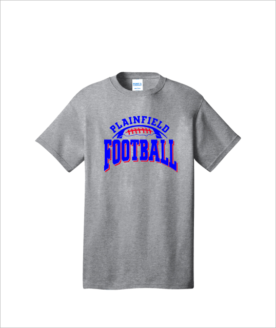 PLAINFIELD FOOTBALL GRAY TSHRIT - YSD