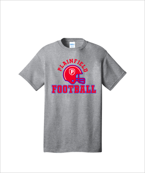 PLAINFIELD FOOTBALL HELMET GRAY TSHIRT - YSD