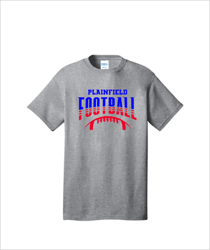 PLAINFIELD FOOTBALL LINES GRAY TSHIRT - YSD