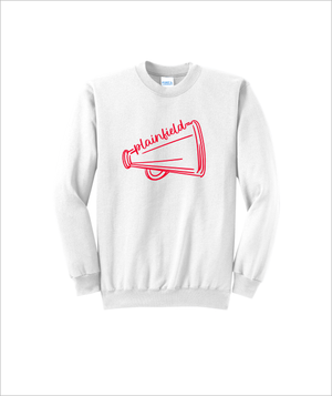 PLAINFIELD RED MEGAPHONE WHITE CREW NECK - YSD