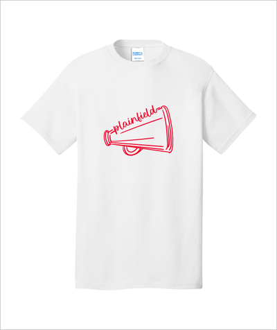 PLAINFIELD RED MEGAPHONE WHITE TSHIRT - YSD