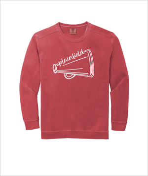 PLAINFIELD WHTIE MEGAPHONE COMFORT COLOR CREW NECK - YSD