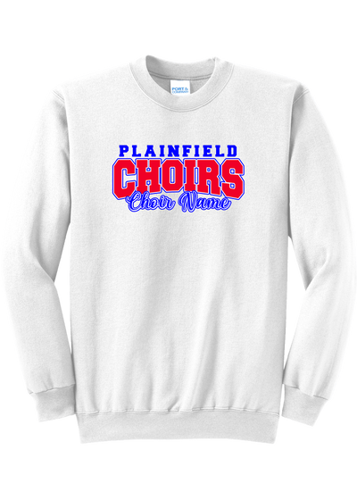 Plainfield High School Choirs Design 3 Choir Name Crewneck - YSD