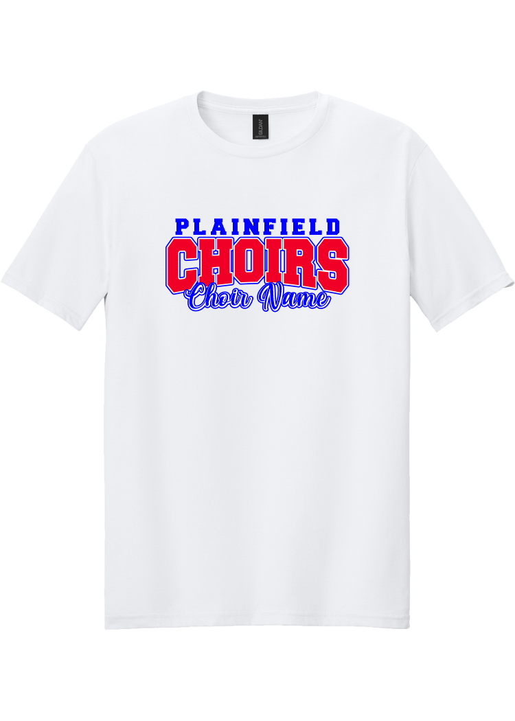 Plainfield Middle School Choirs Design 3 Choir Name T-shirt - YSD