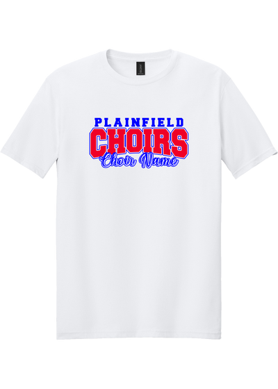 Plainfield Middle School Choirs Design 3 Choir Name T-shirt - YSD