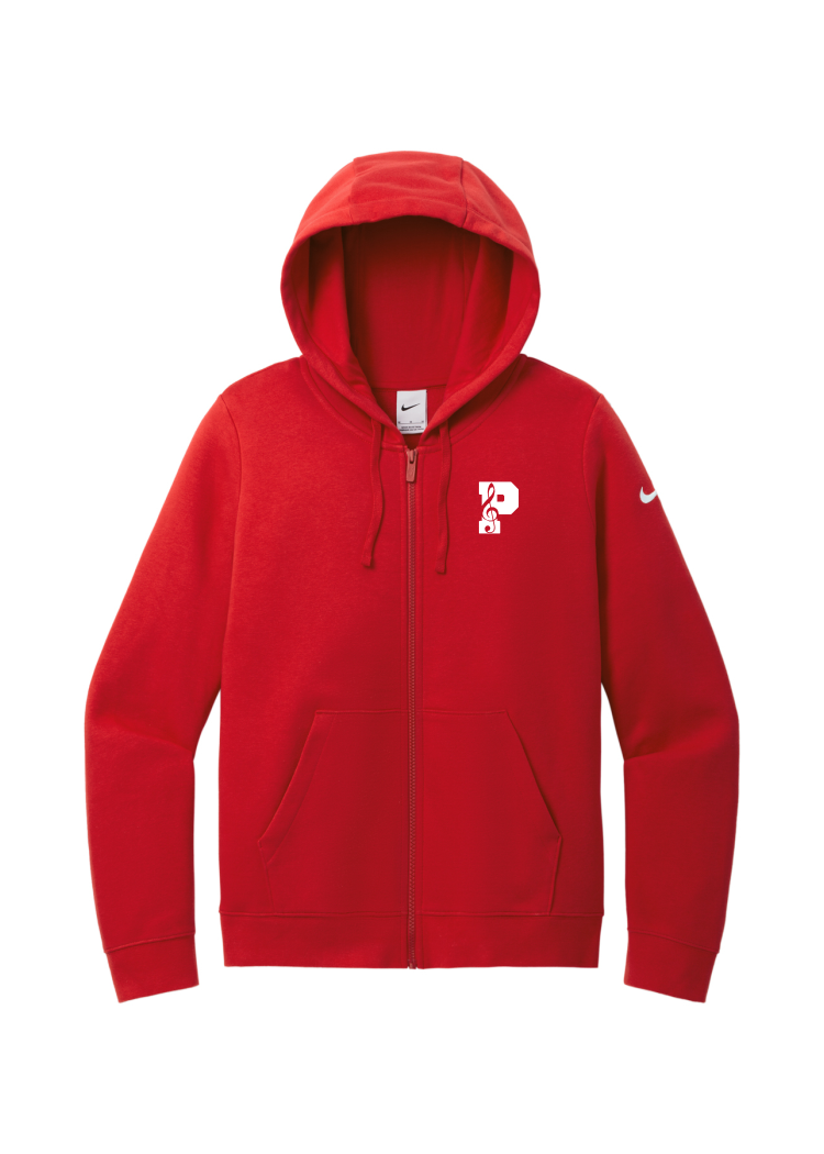 Plainfield Choirs Nike Women's Club Fleece Sleeve Swoosh Full-Zip Hoodie - YSD