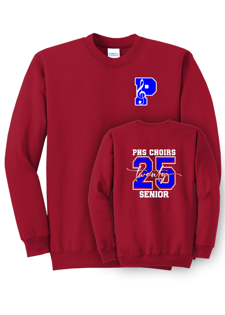 Plainfield Choirs Senior Big Number 25 Crewneck