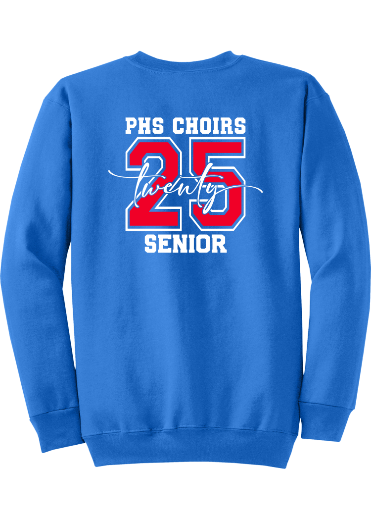 Plainfield Choirs Senior Big Number 25 Crewneck