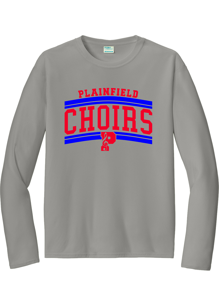 Plainfield Choirs Arched stripes Drifit Longsleeve Tee - YSD