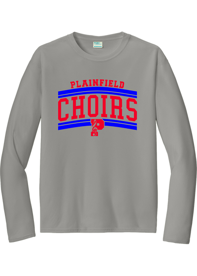 Plainfield Choirs Arched stripes Drifit Longsleeve Tee - YSD