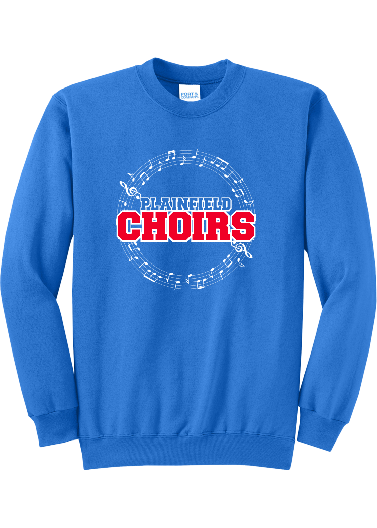 Plainfield Choirs Notes Circle Crewneck - YSD