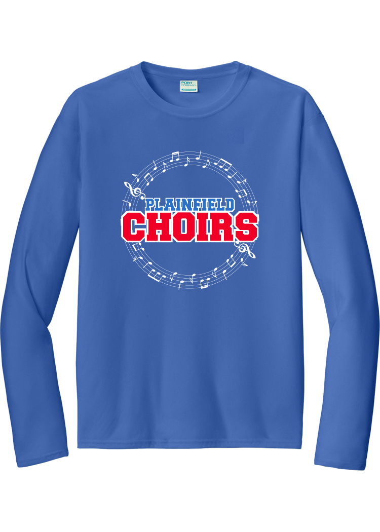 Plainfield Choirs Notes Circle Drifit Longsleeve Tee - YSD