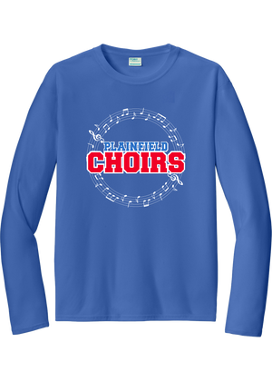 Plainfield Choirs Notes Circle Drifit Longsleeve Tee - YSD