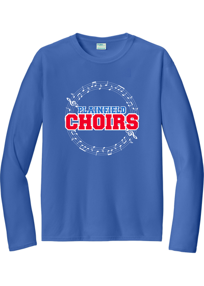 Plainfield Choirs Notes Circle Drifit Longsleeve Tee - YSD