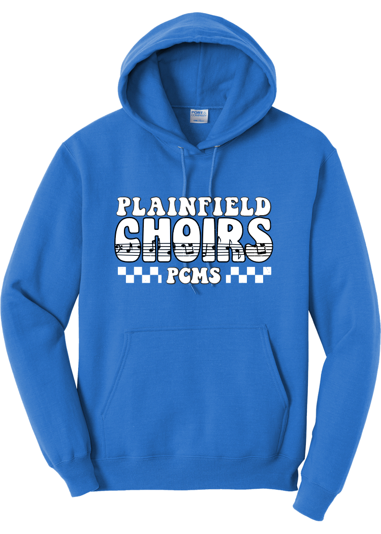 Plainfield Middle School Choirs Checkered Hoodie - YSD