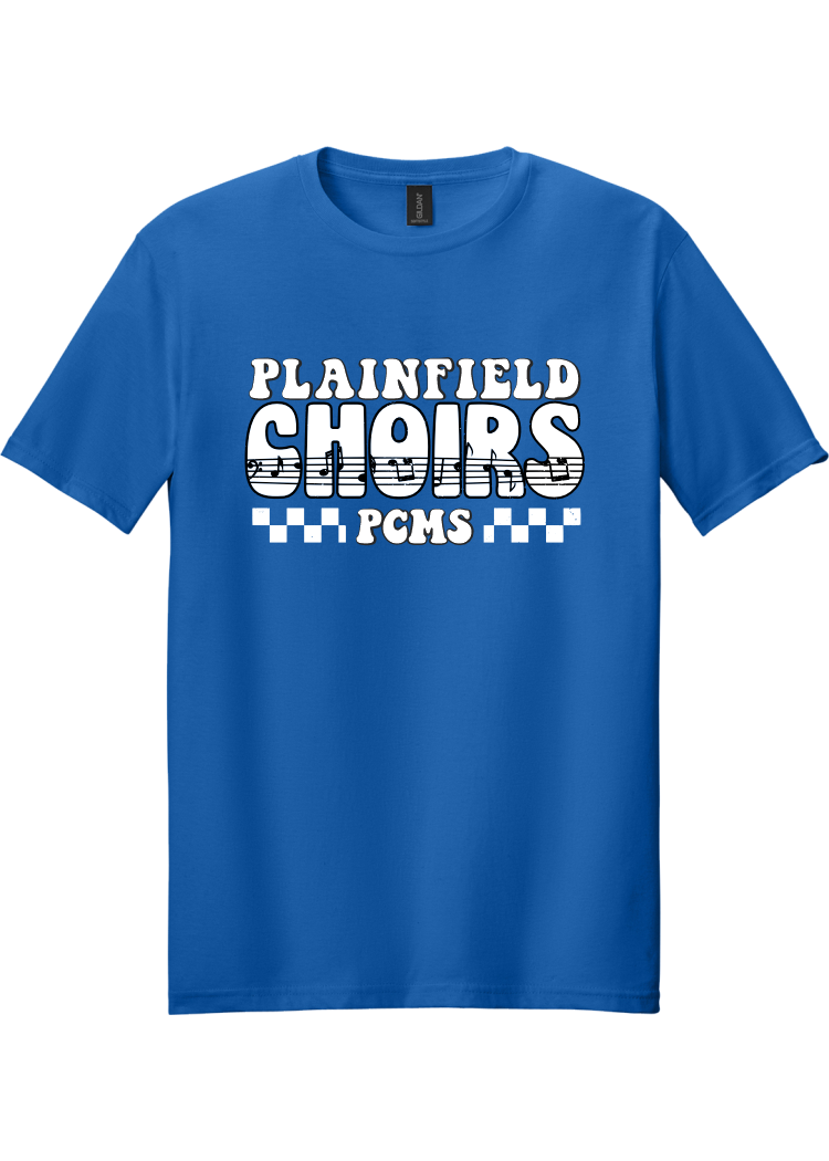 Plainfield Middle School Choirs Checkered T-shirt - YSD