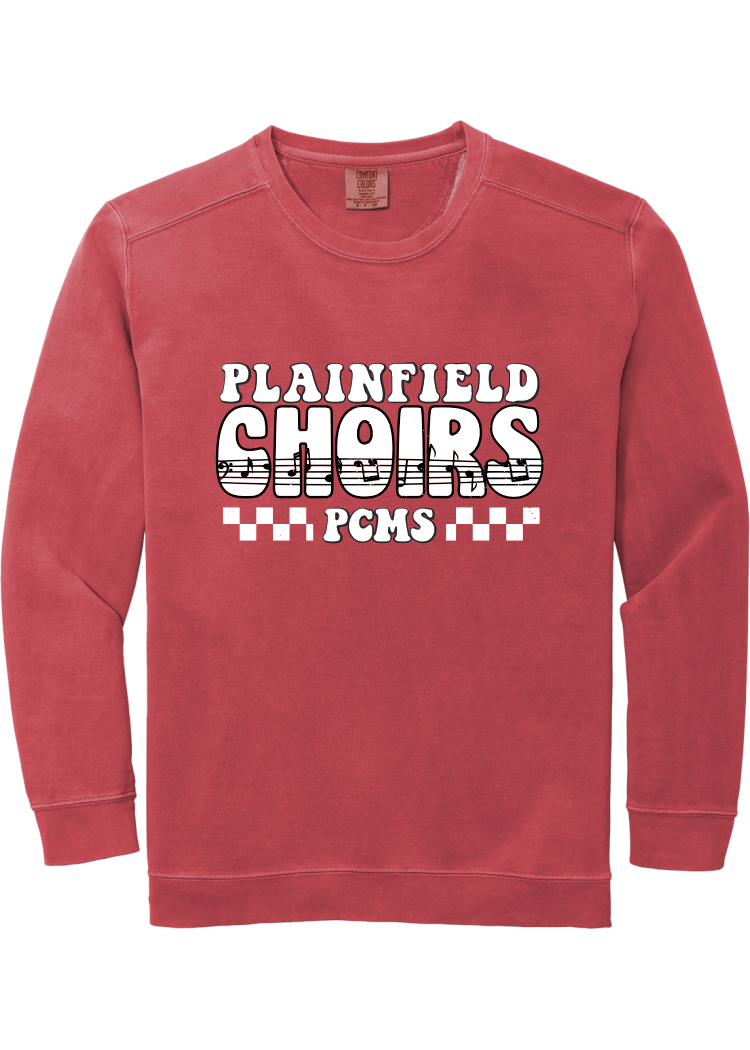 Plainfield Middle School Choirs Checkered Boutique Pullover - YSD