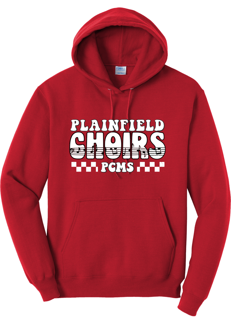 Plainfield Middle School Choirs Checkered Hoodie - YSD