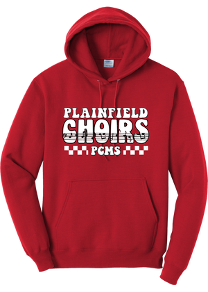 Plainfield Middle School Choirs Checkered Hoodie - YSD