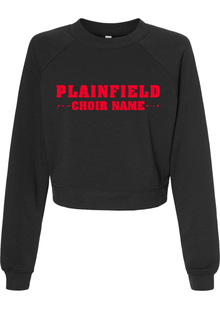 Plainfield Middle School Choir Name Design 2 Crop Pullover - YSD