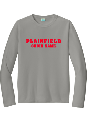 Plainfield Middle School Choir Name Design 2 Drifit Longsleeve Tee - YSD