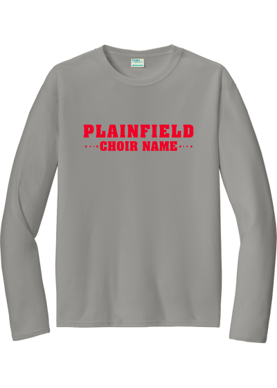 Plainfield Middle School Choir Name Design 2 Drifit Longsleeve Tee - YSD