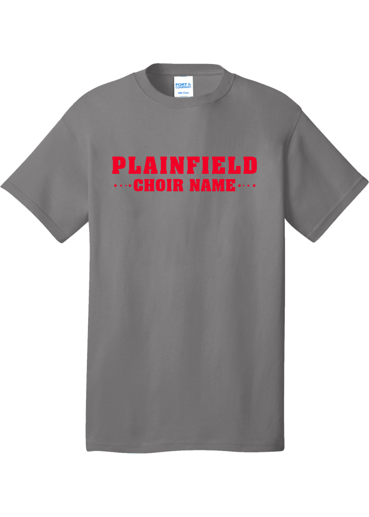 Plainfield Middle School Choir Name Design 2 T-shirt - YSD